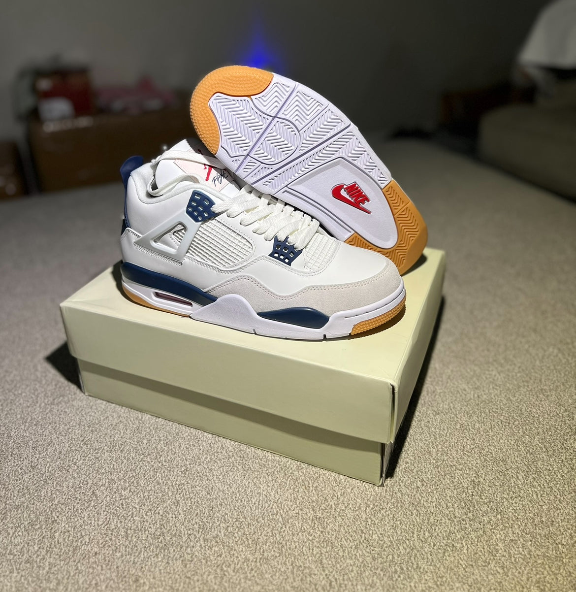 Adult Nike SB x Air Jordan 4 Mid Retro Navy