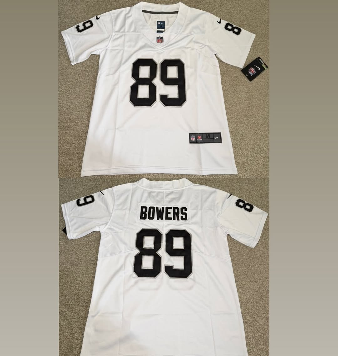 Las Vegas Raiders Brock Bowers Classic White Jersey