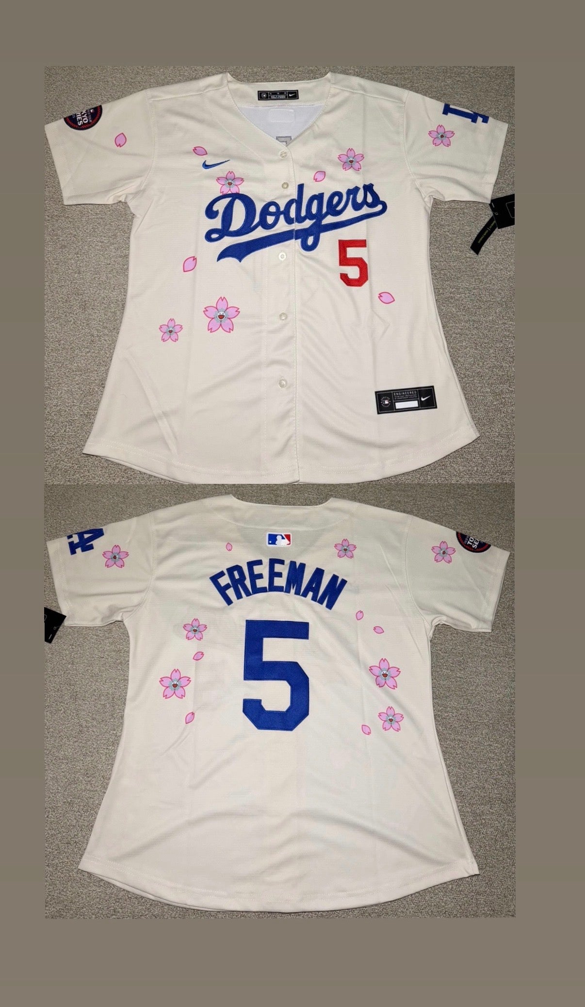 Los Angeles Dodgers Freddie Freeman Flower Jersey