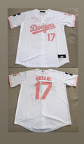 Los Angeles Dodgers Pink Text Shohei Ohtani Jersey