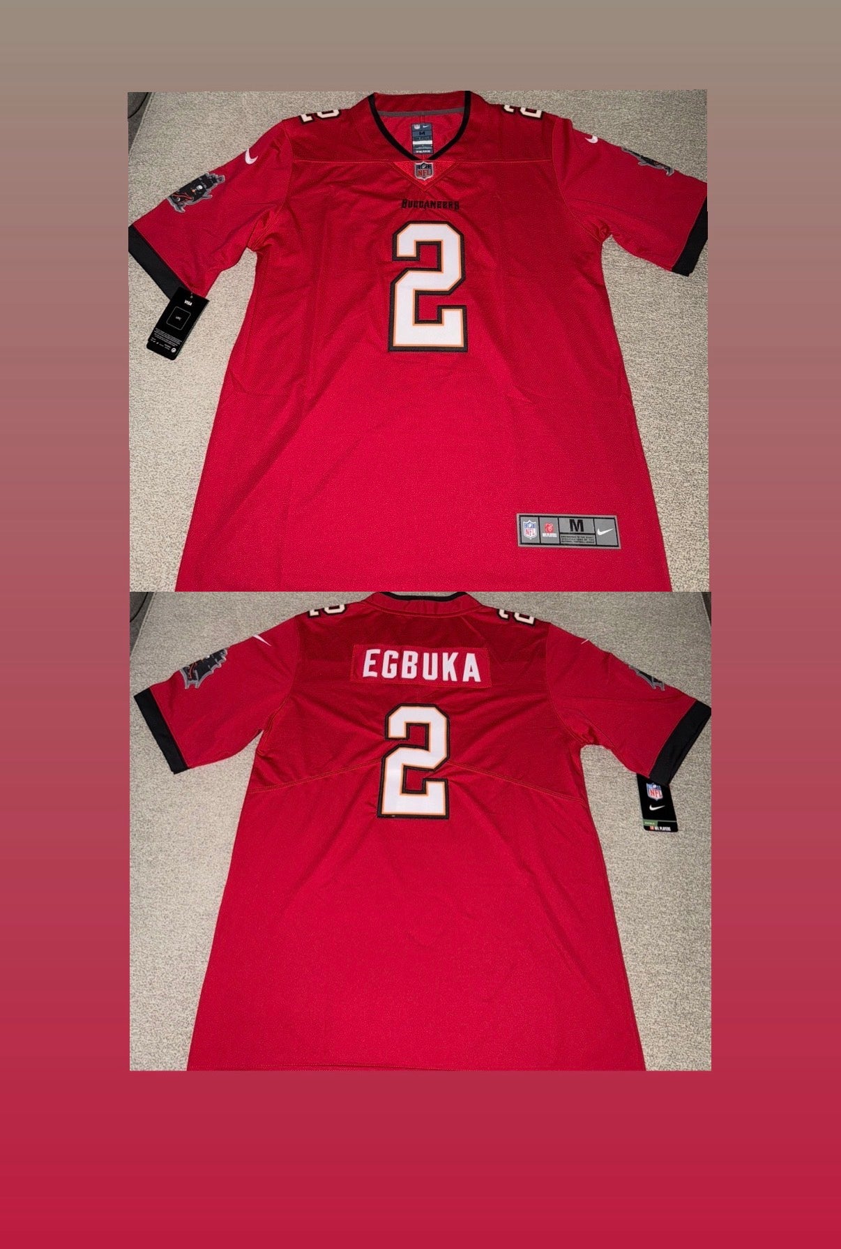 Tampa Bay Buccaneers Emeka Egbuka Jersey
