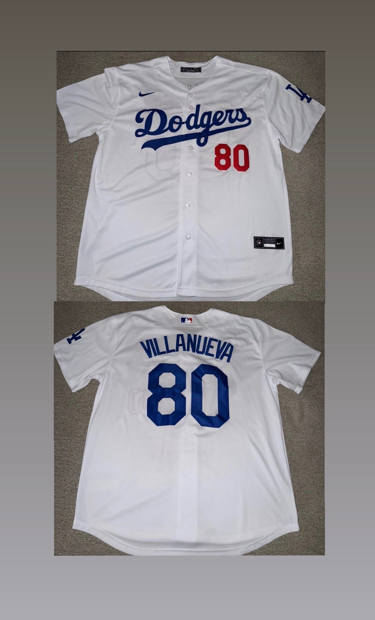 Los Angeles Dodgers Villanueva Jersey