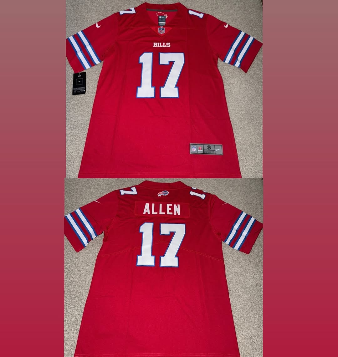 Buffalo Bills Red Josh Allen Jersey