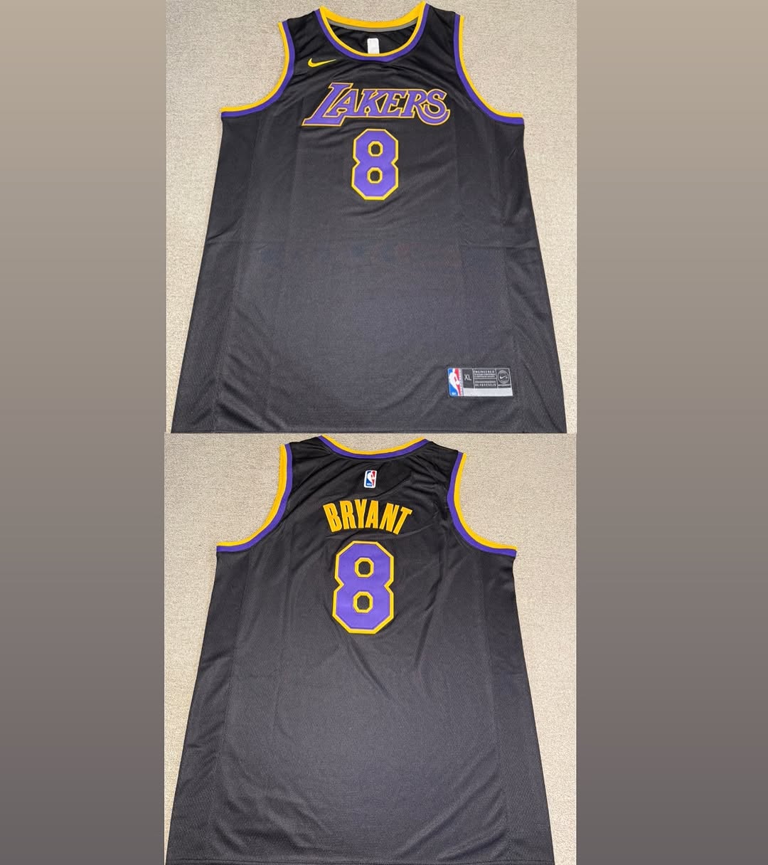 Los Angeles Lakers Black Kobe Bryant Jersey