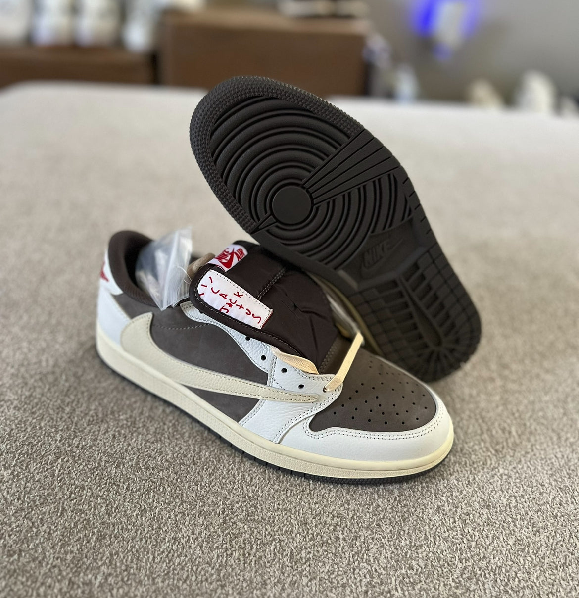 Adult Travis Scott Reverse Mocha Low Jordan 1s